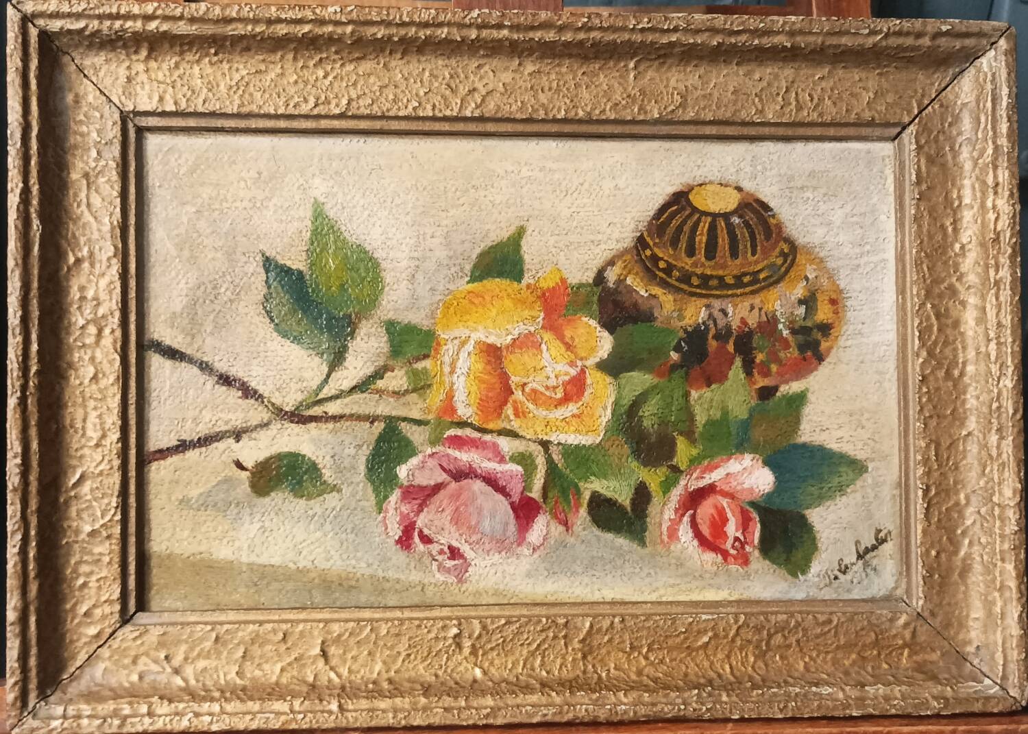 Oil on canvas, still life