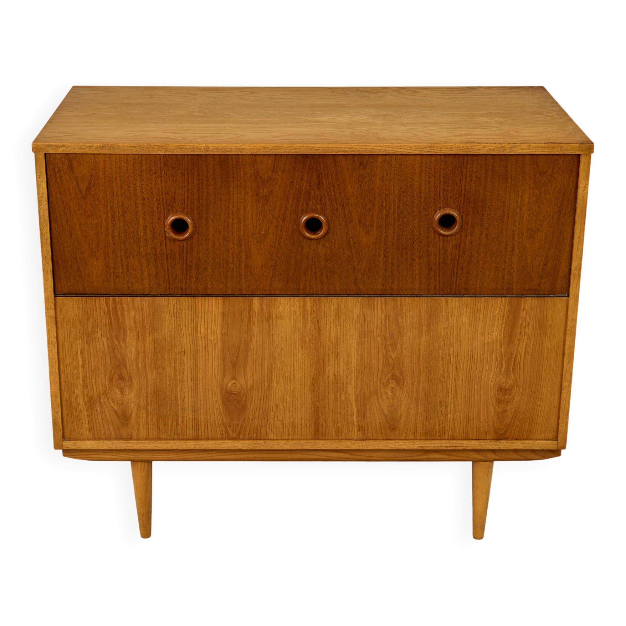 Vintage Bedding Cabinet, 1960s, Czechoslovakia