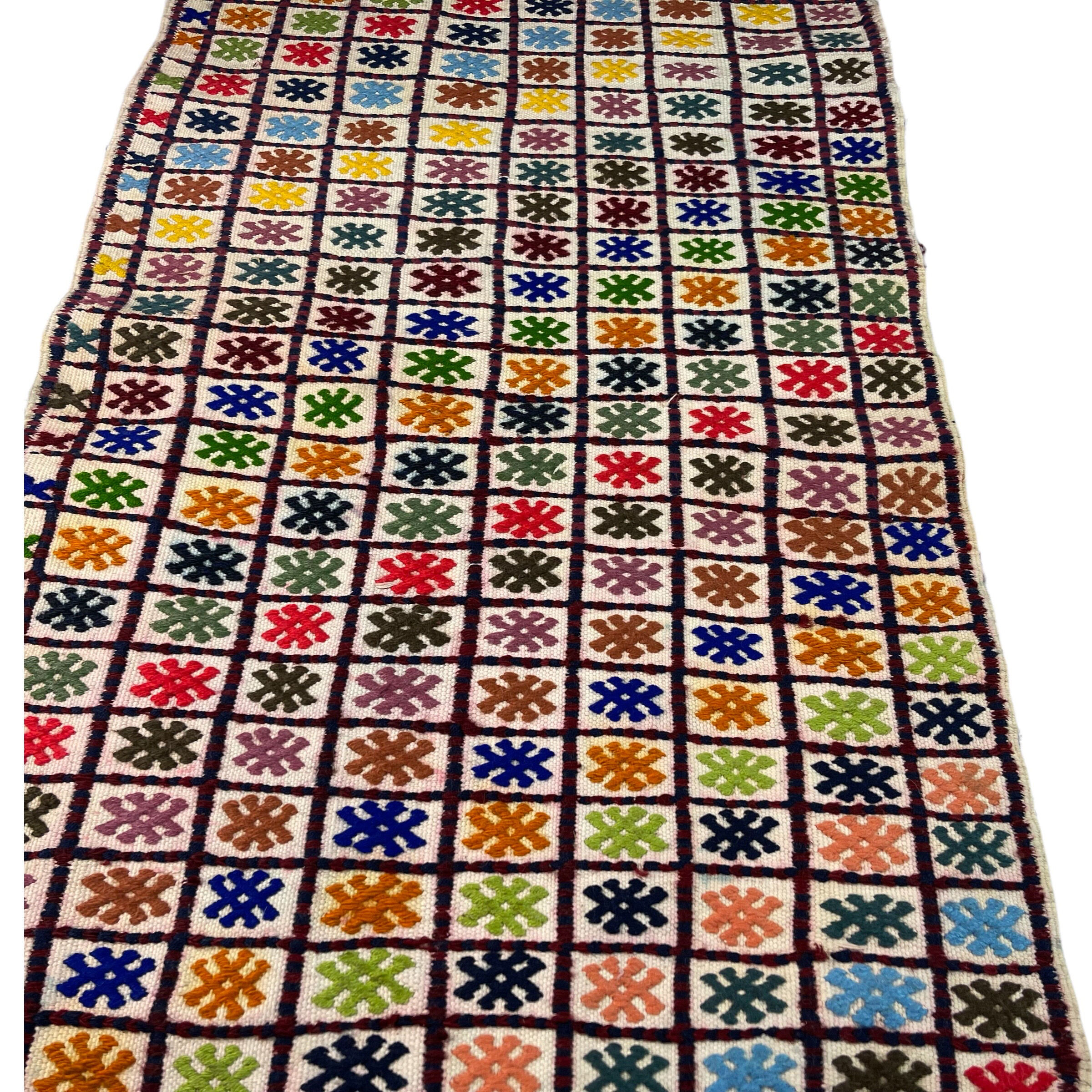 Vintage turkish kilim runner, 137 x 58 cm