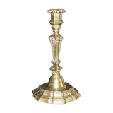 Old candleholder bronze time Louis XIV end XVII th