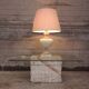 Rare Vintage Roche Bobois Travertine Table Lamp 1970s Design