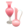 Pair of vintage milk glass vases, 1960-70, retro chic