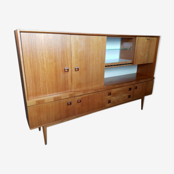 Buffet vintage sideboard teck blond scandinave 1960