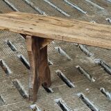 Vintage wooden bench, side table