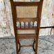 Chaise ancienne neo renaissance chêne + assise + dossier cannées vintage