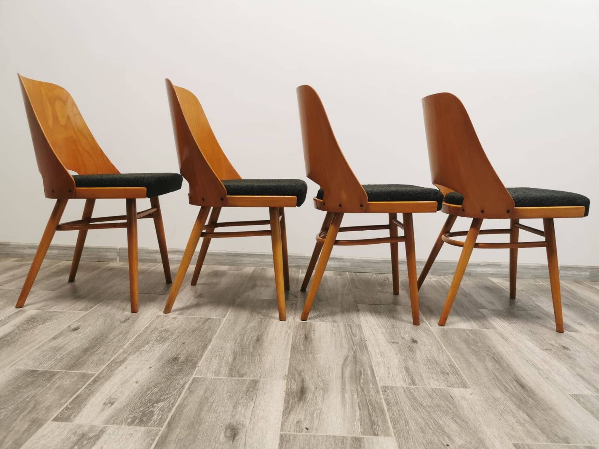 Chaises de Salle à Manger par Radomir Hoffman pour Ton, 1950s, Set de 4
