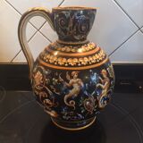 Vase in Gien with Renaissance decorations