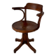 Chaise de Bureau en Chêne Courbé par Thonet, 1950s