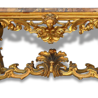 Large console rocaille style XIX