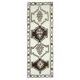1970s Vintage Turkish Hand-Knotted Wool Cotton White Runner Rug  115x342
