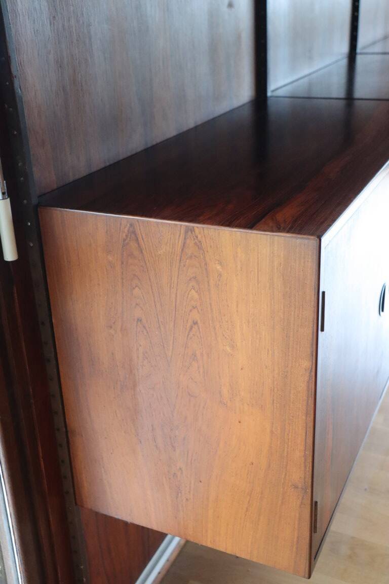 Danish wall bookcase by Thygesen and Sorensen in rosewood, 1960