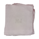 5 white damask towels with monogram