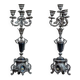 19th-Century Four-Armed Candleholders, 1890s, Set of 2