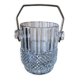 Seau à glace. verre.