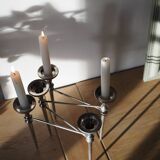 Scandinavian chrome modular candle holder 1960