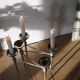 Scandinavian chrome modular candle holder 1960