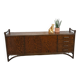Hout met bamboe dressoir met lades vintage