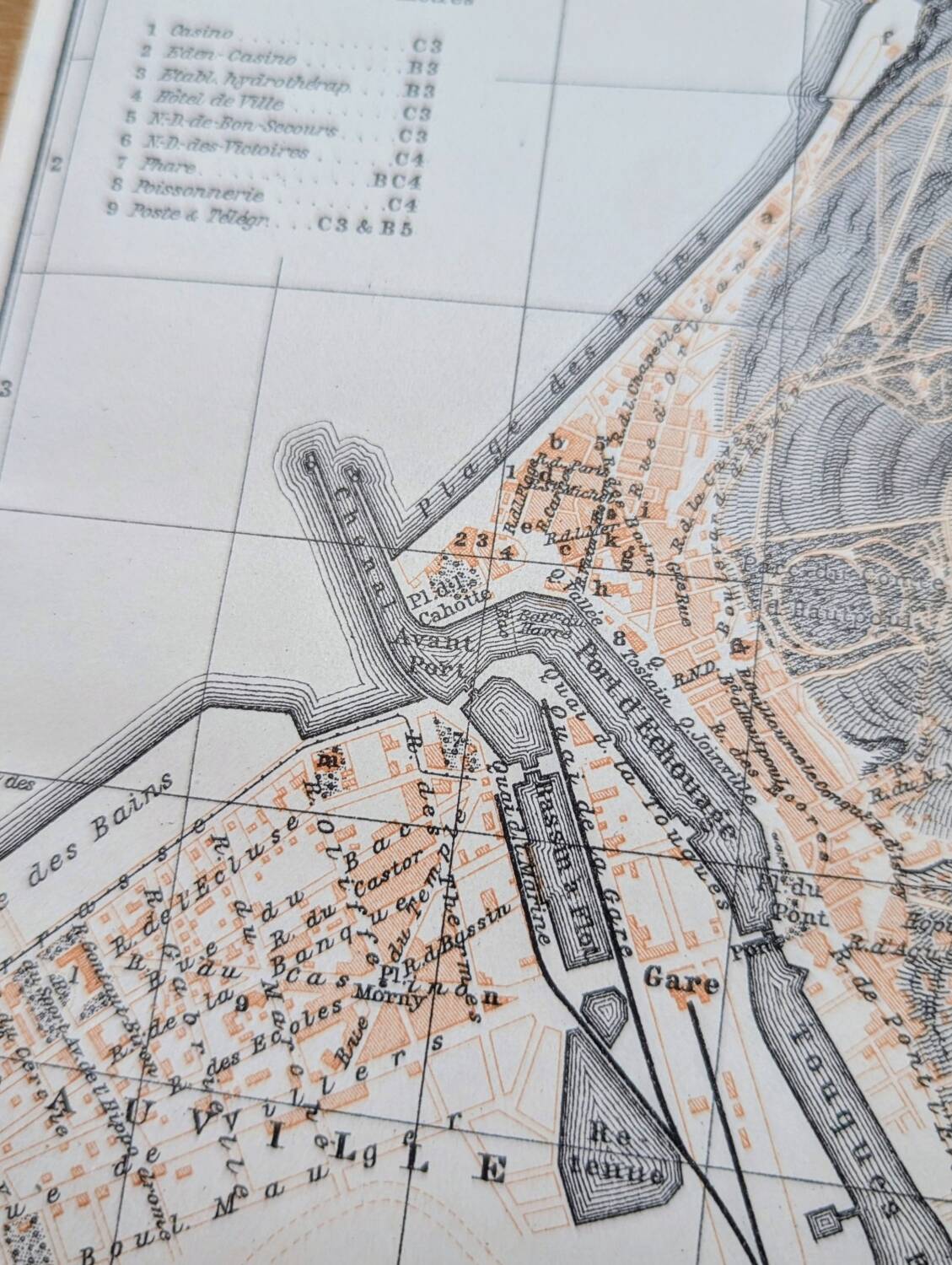 Printed in 1902, Trouville-Deauville, Normandy.