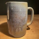 Large pitcher, pot, carafe, blue glazed ceramic pitcher