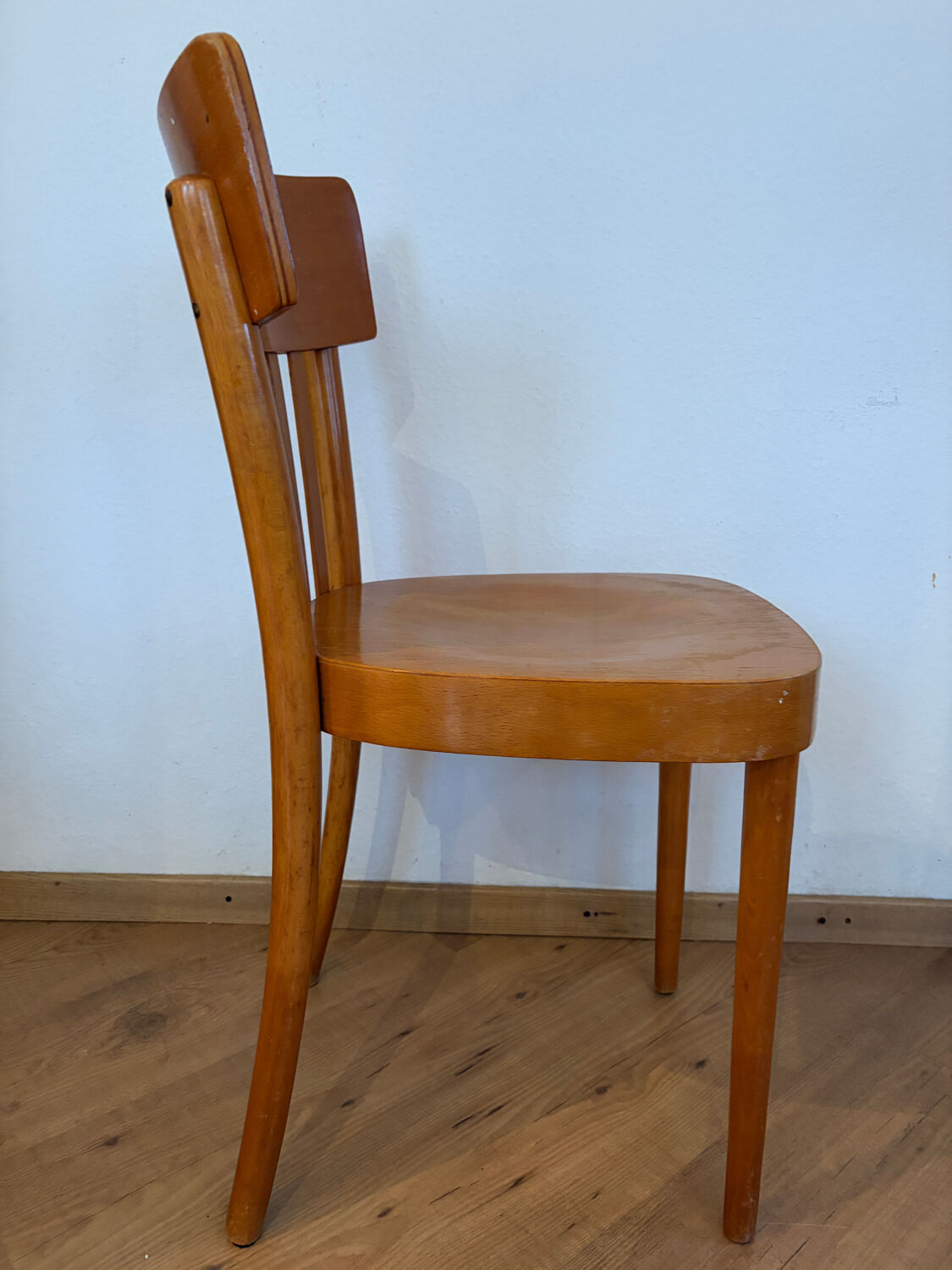 Pair of vintage bistro chairs, Netherlands, 1950s-60s