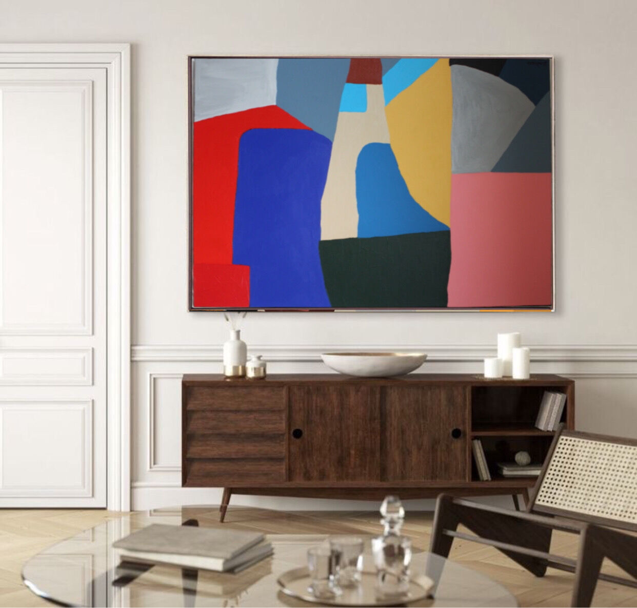 Abstract painting disruption