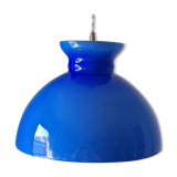 Vintage blue opaline pendant lamp