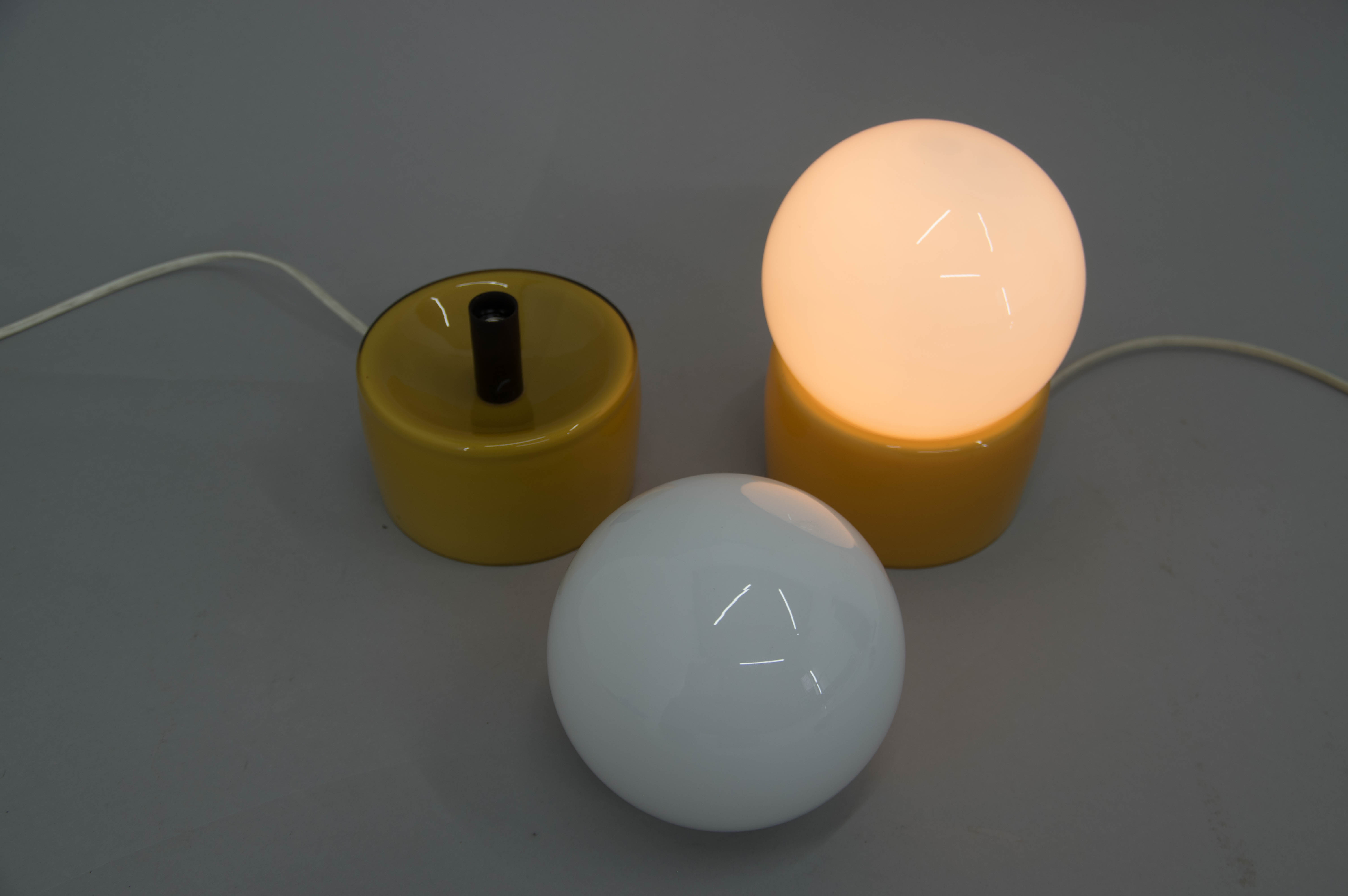 All Glass Design Table or Bedside Lamps, 1960s