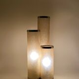 Hollywood regency fiberglass and brass table lamp, Italy 1970s