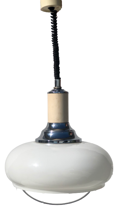 Vintage pendant lamp with Rolly system