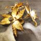 Brass Flower table or ceiling light by Willy Daro, 1970's