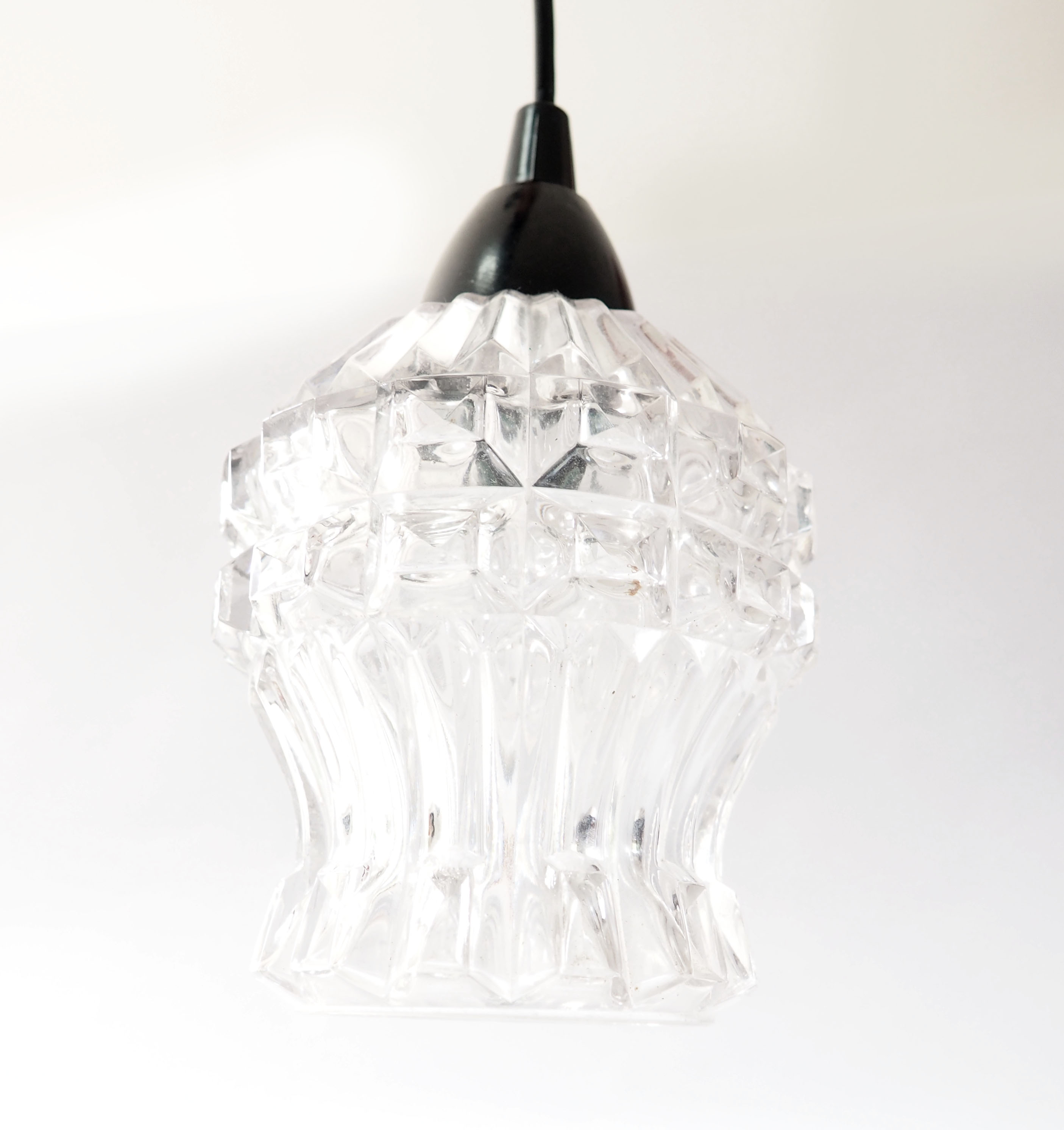 Vintage glass pendant light