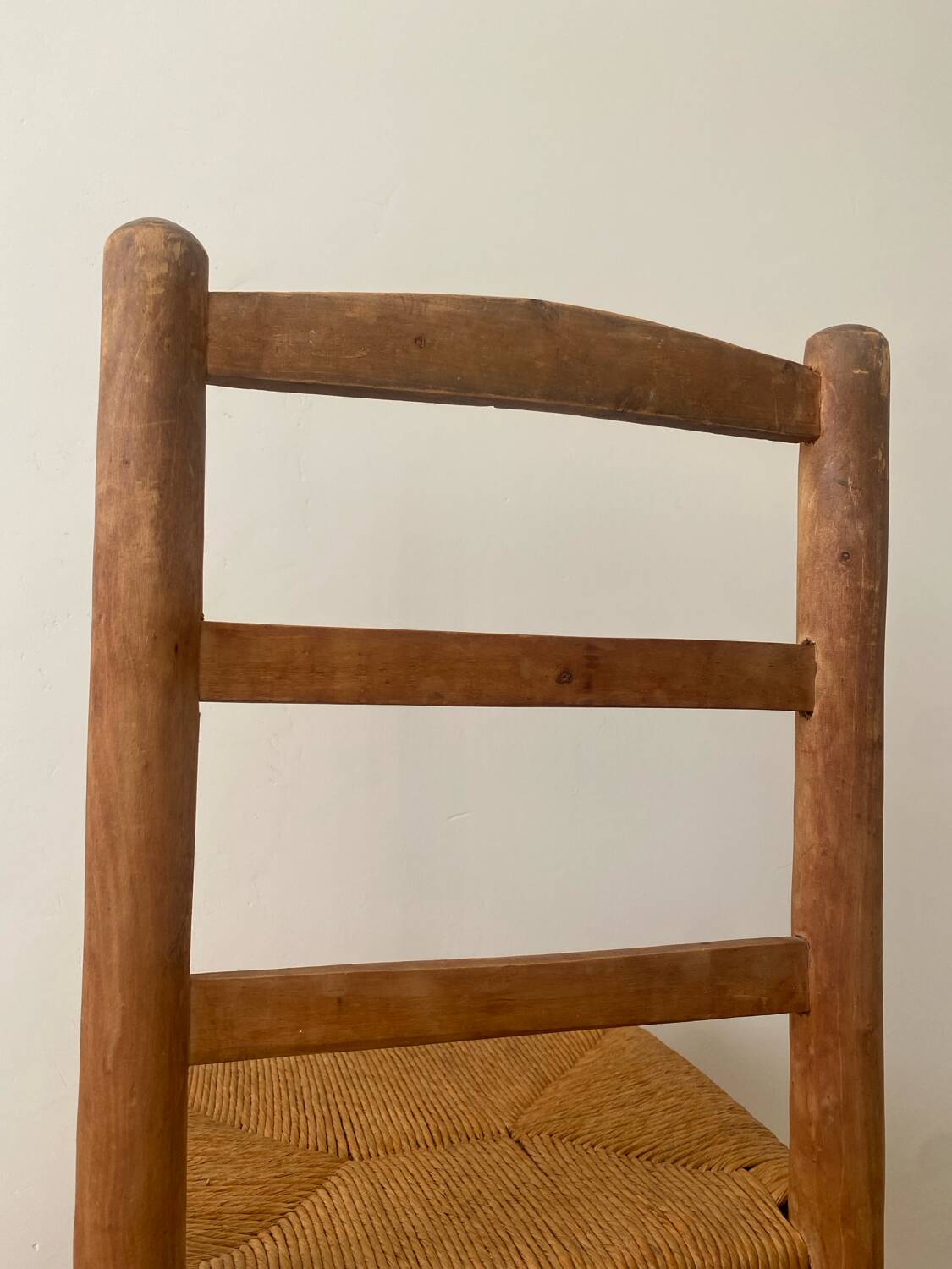 Lot de 6 chaises en orne et paille