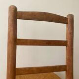 Set of 6 chairs in orne and straw