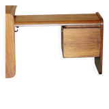 Left corner desk in Brazilian wood Mid Century Modern style
