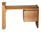 Left corner desk in Brazilian wood Mid Century Modern style