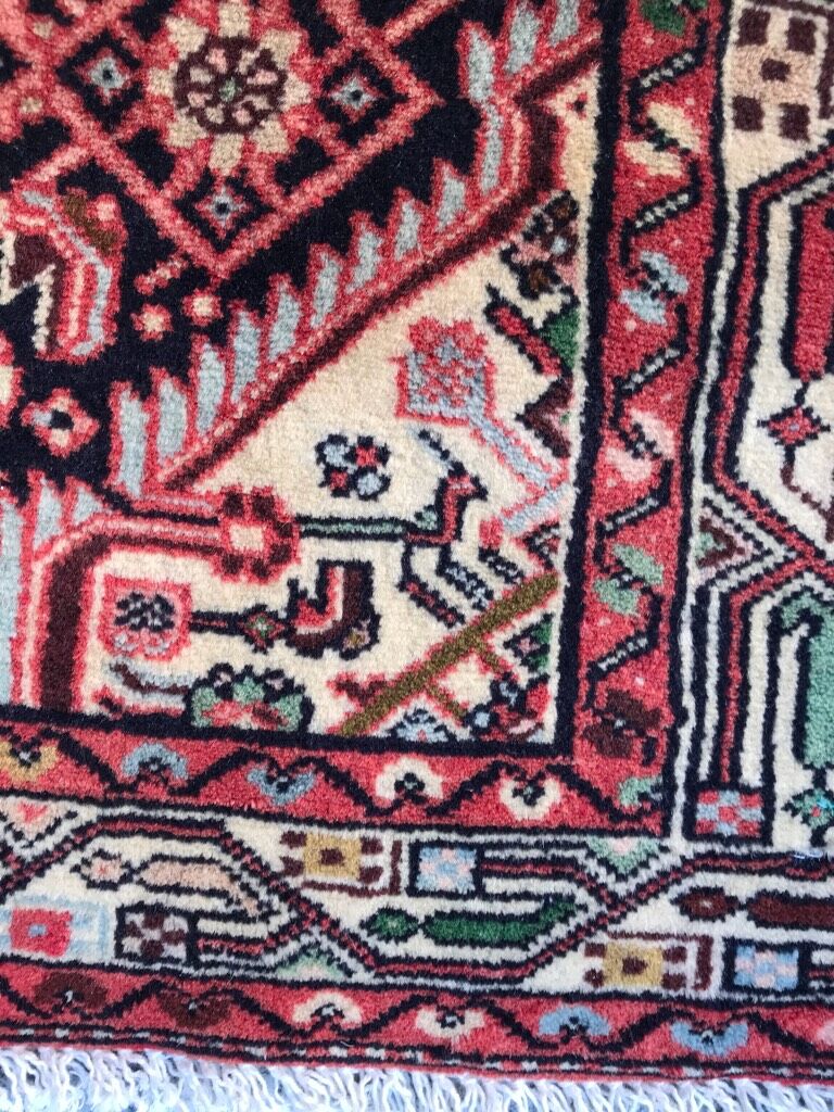 Persian hamadan carpet 75x128cm