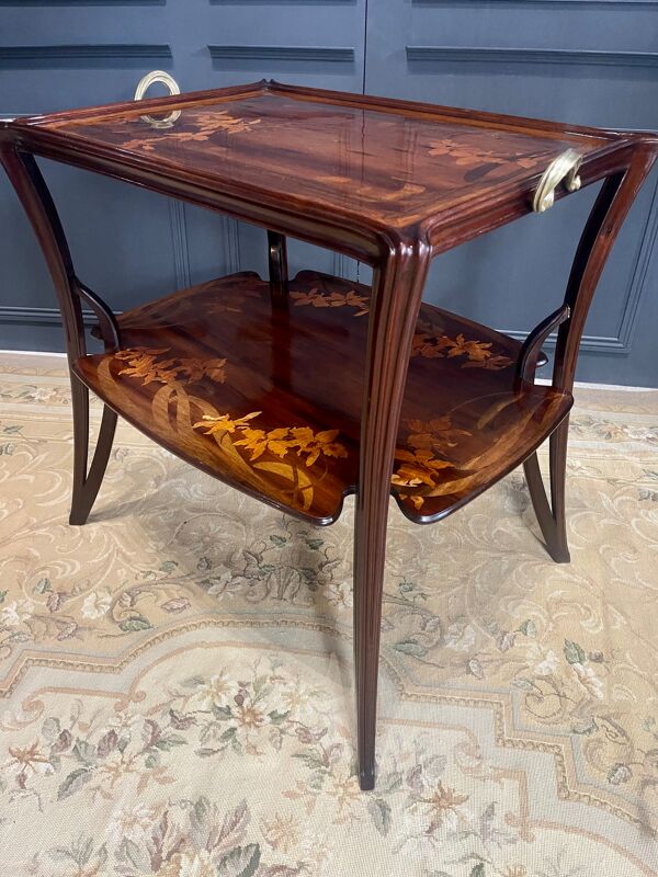 Table à thé aux orchidées louis majorelle modèle olga art nouveau 1900
