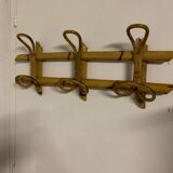 Italian rattan coat rack
