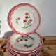 Vintage dessert plates Digoin and Sarreguemines porcelain
