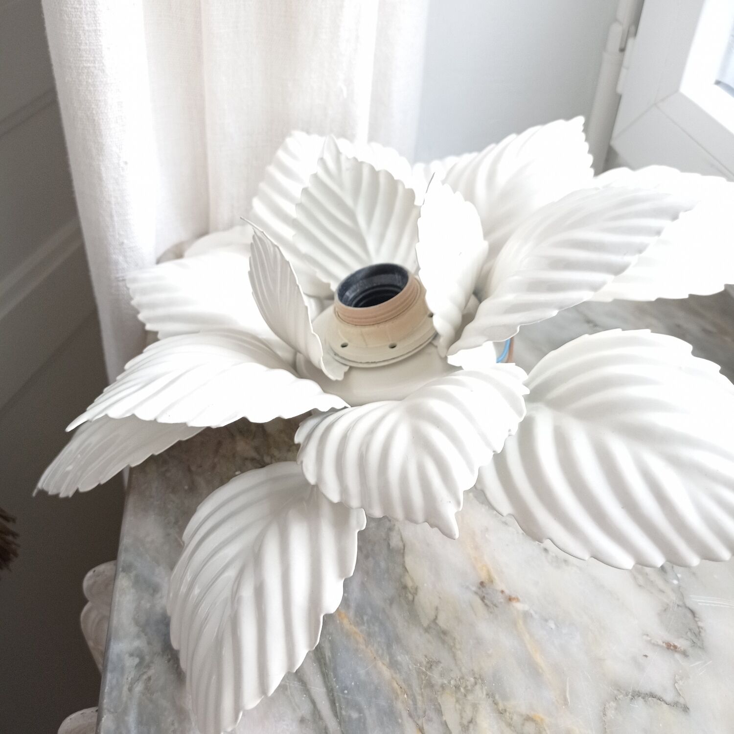 Vintage flower wall lamp or ceiling lamp