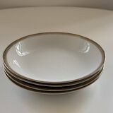 Vintage 4 porcelain soup plates winterling marktleuthen bavaria