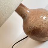 Artisanal lamp in vintage enamelled stoneware