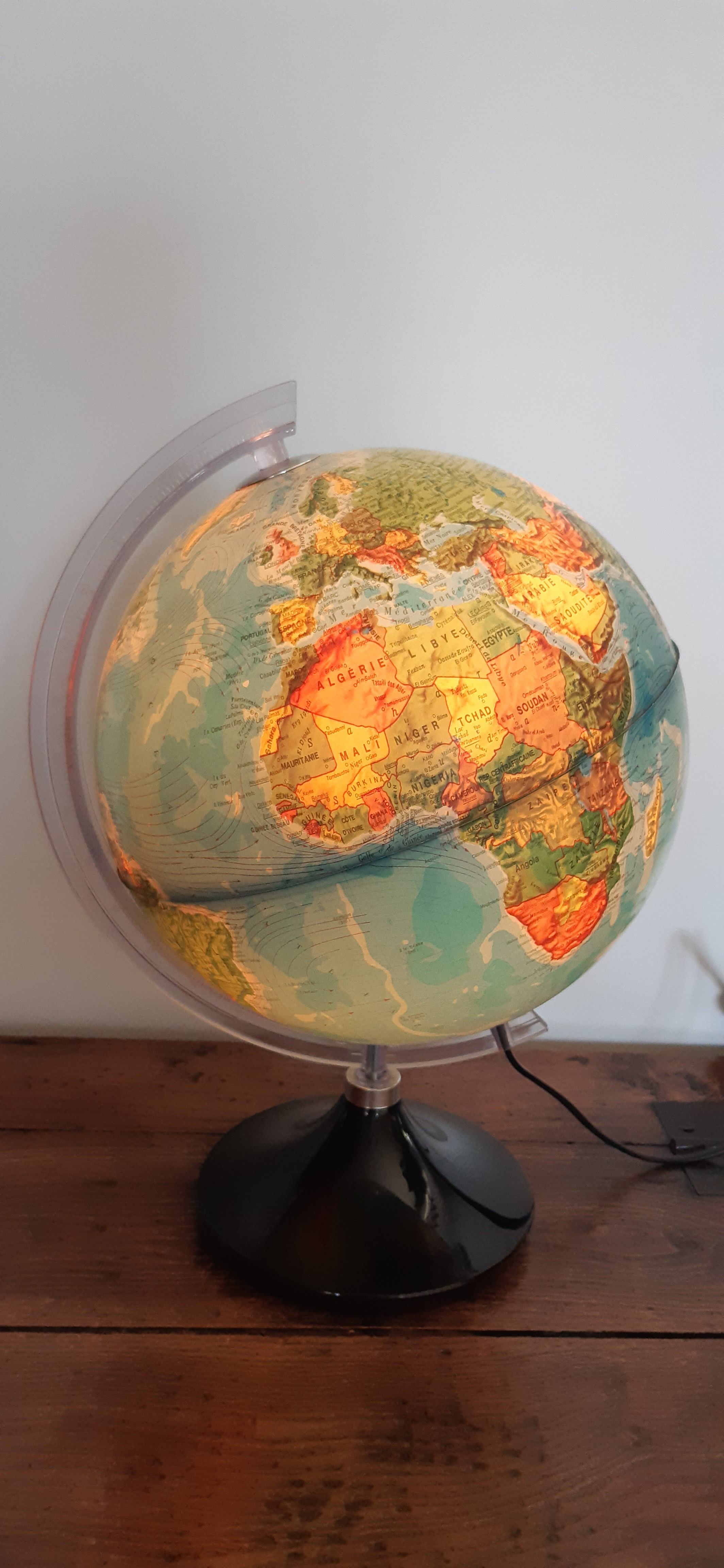 Luminous vintage globe Made in Italy 60s-70s