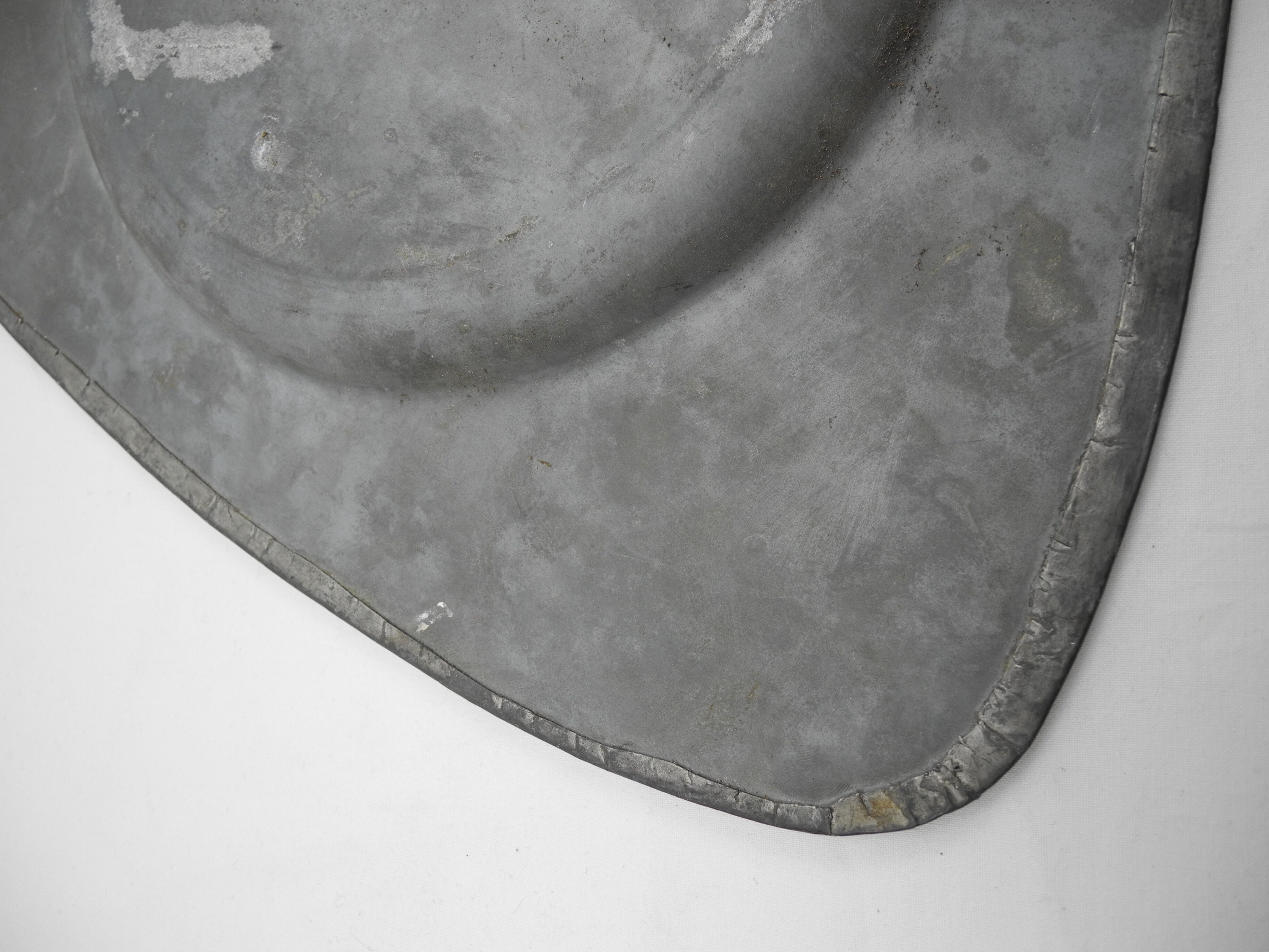 Old zinc flower pot saucer tin old zinc flower pot base