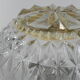 Vintage ceiling lamp with glass shade