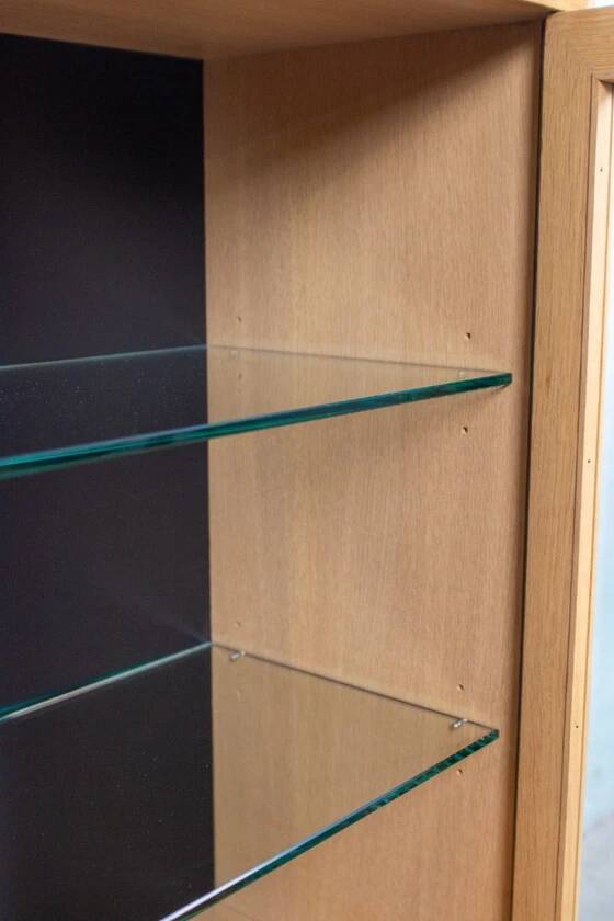 Vintage display cabinet, chest of drawers, sideboard, oak, Danish Mid Century