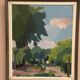 Original Swedish Oil on Canvas – “Garden” by Richard Björklund – Signed