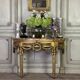 Louis XVI console table in carved and gilded wood, Jura brocatelle marble, 18th century