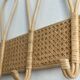 Vintage canning rattan coat rack