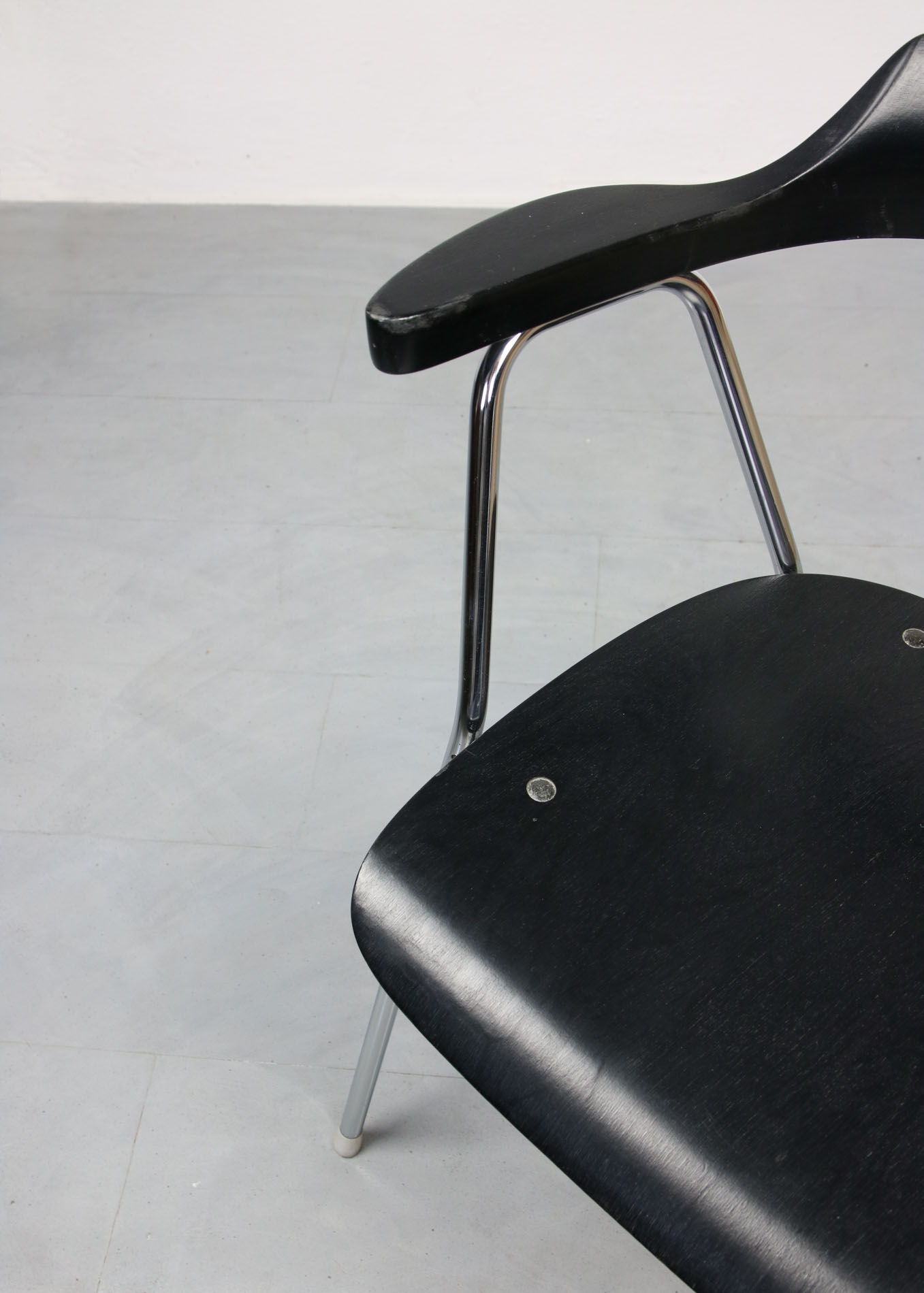 Black model 4455 dining armchairs by Niko Kralj